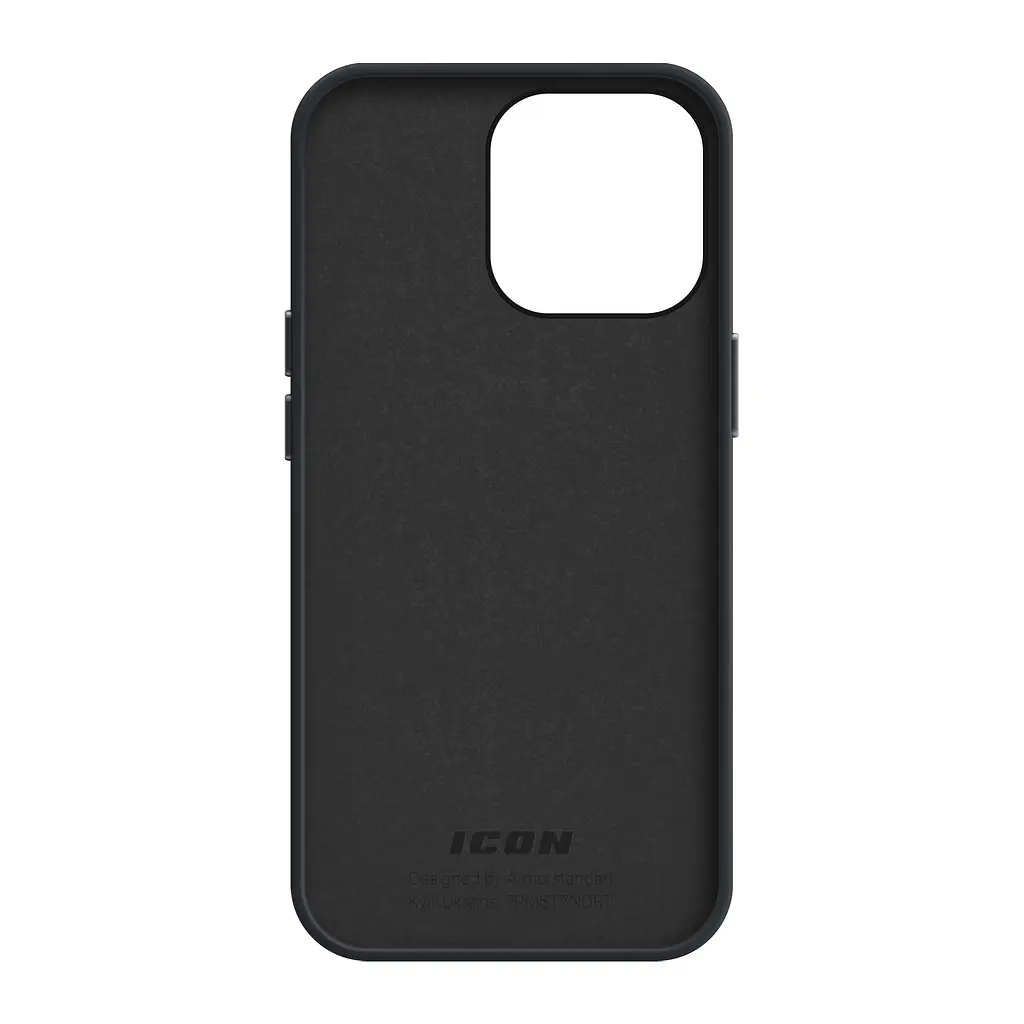 Силиконовый чехол для Apple iPhone 15 Pro, ICON2 Case, черный, противоударный, панель, защита всего корпуса, матовая поверхность Soft Touch, выступает над дисплеем, совместим с защитными стеклами и пленками, с микрофиброй, ArmorStandart (ARM70520) - фото 2