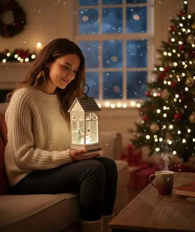 Святковий LED ліхтар XMAS WDL-24074B для дому та декору ∙ Новорічний нічник XMAS WDL-24074B - фото 4