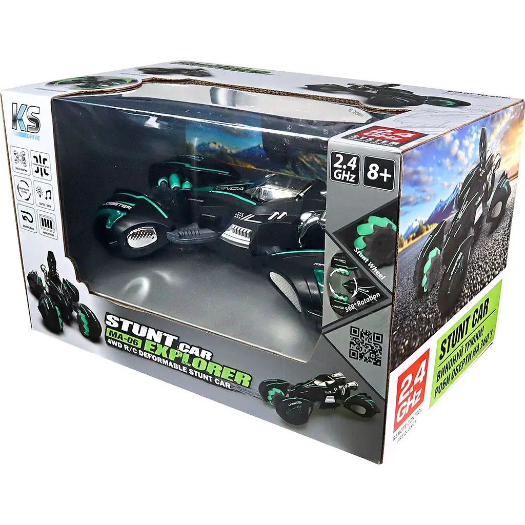 Іграшковий автомобіль трюковий KS Drive Lobster на радіокеруванні 1:14 чорний (SL-432ABl) - фото 13