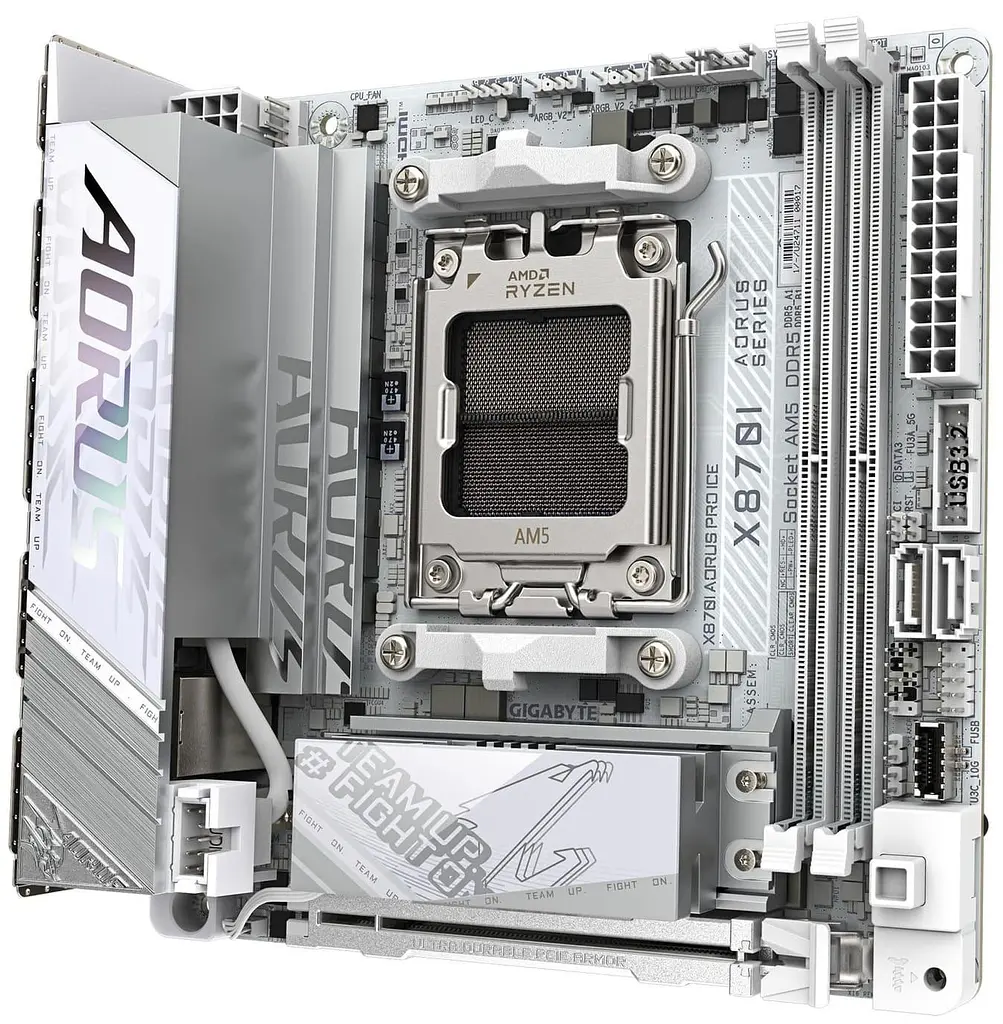 Материнська плата GIGABYTE X870I AORUS PRO ICE (X870I AORUS PRO ICE) (Socket AM5, AMD X870, Mini-ITX) - фото 2