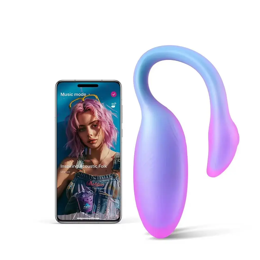 Віброяйце Magic Motion Magic Flamingo Max, 11 см (блакитний)