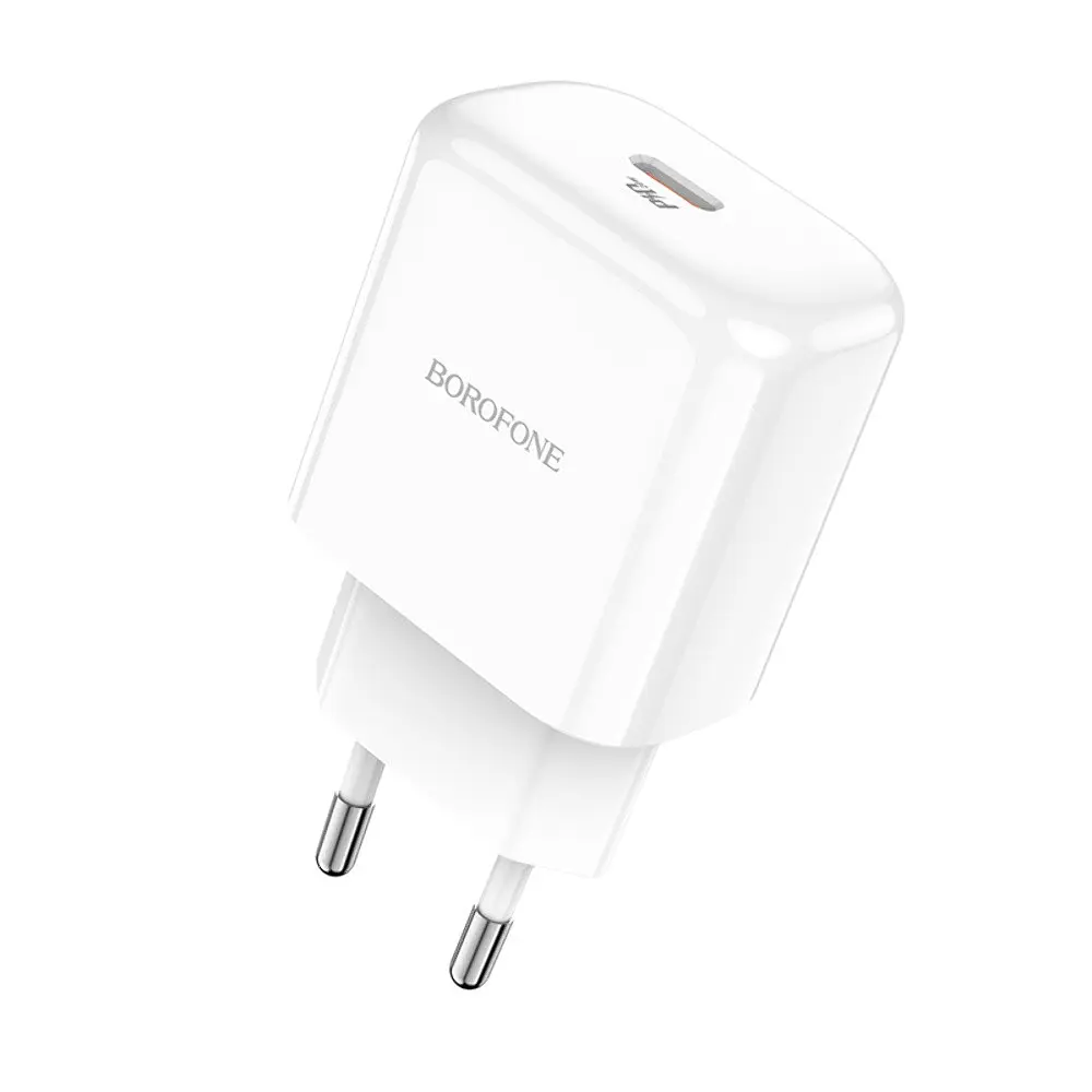 Зарядний пристрій Borofone BN3 Type-C PD 20W білий - фото 4