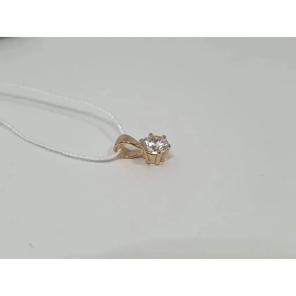 Золота підвіска Favoritum з фіанітом. 3542830 - фото 2