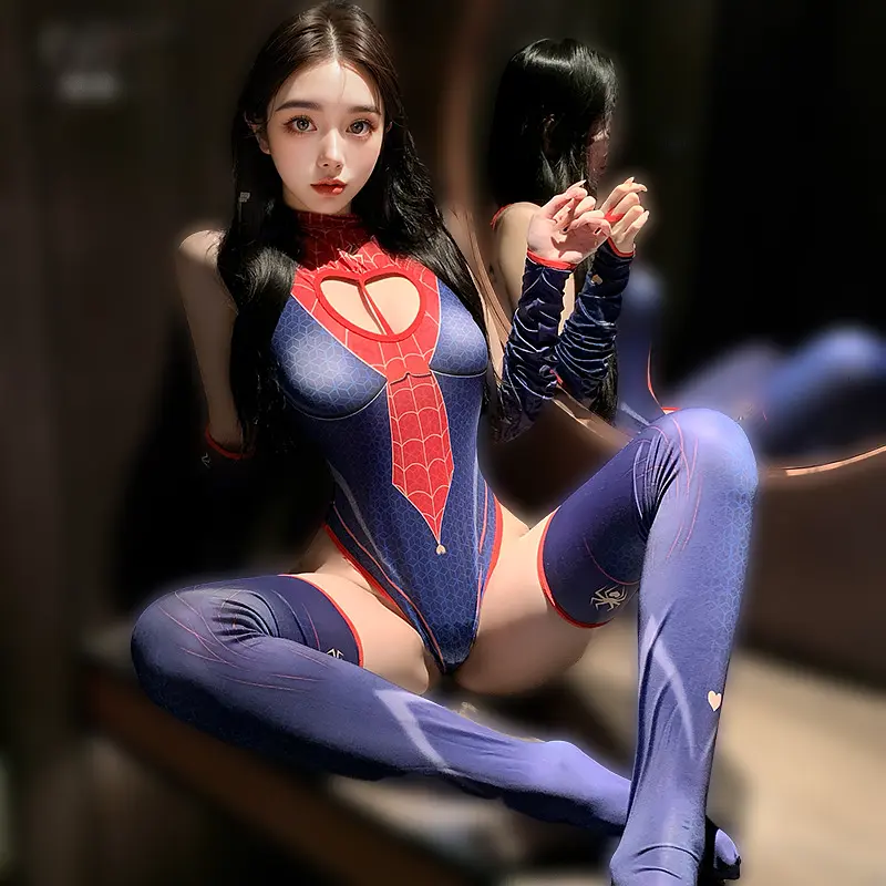 Сексуальний рольовий костюм "Spider" S-М Синій - фото 7