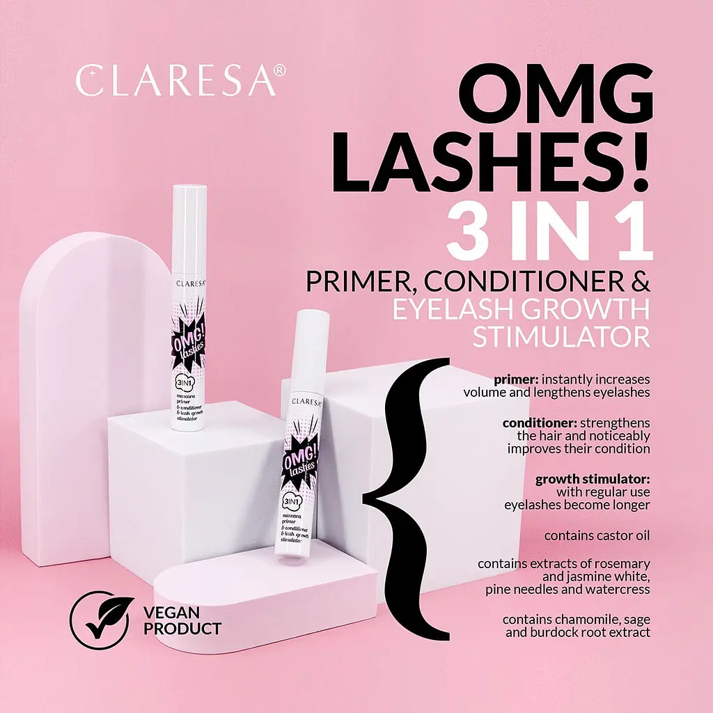 База під туш Claresa OMG Lashes! 3 in 1, 10 г - фото 2
