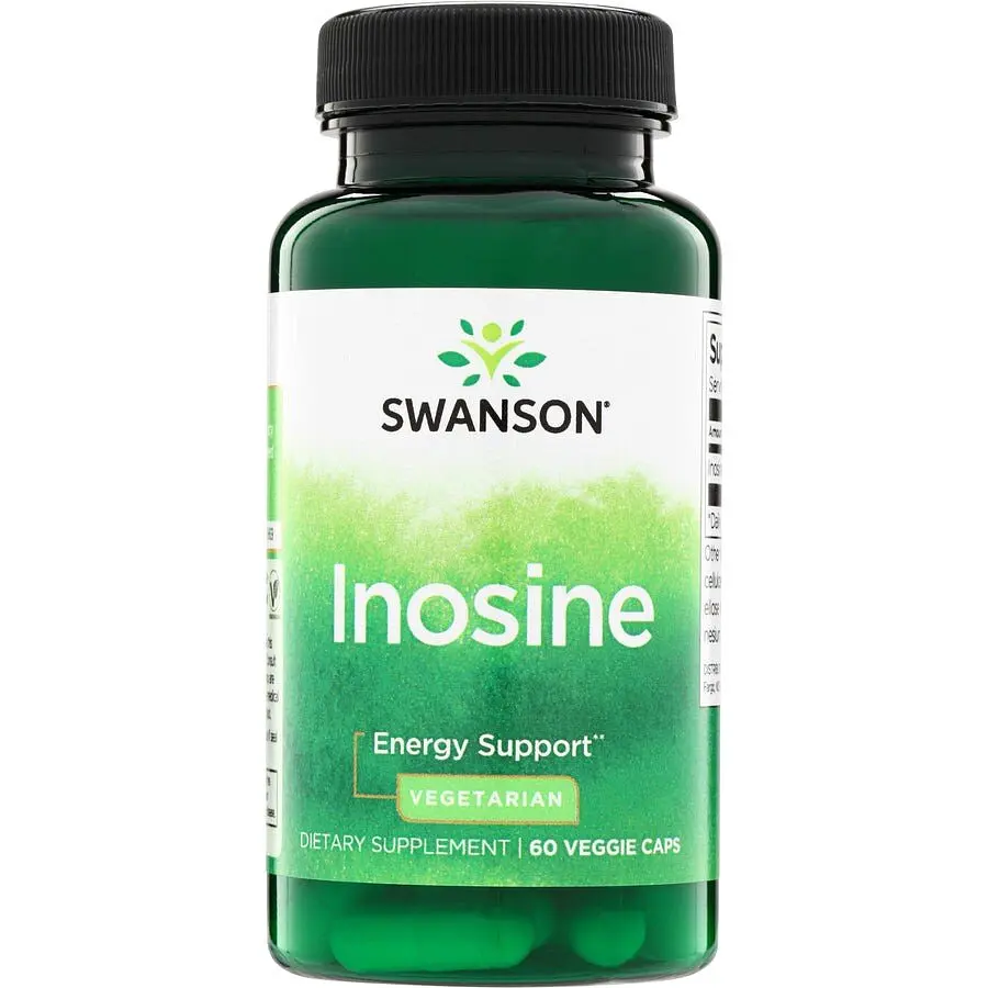 Інозин Swanson Inosine 500 mg, 60 вегакапсул