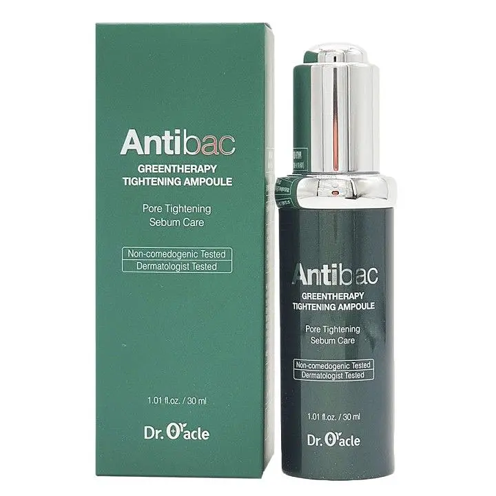 Успокаивающая сыворотка для проблемной кожи Antibac Green Therapy Tightening Ampoule Dr. Oracle 30 мл - фото 2