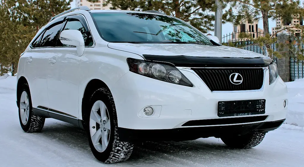 Дефлектор капоту мухобійка Lexus RX 2009-2015 Євро Кріплення (Vip Tuning) LX01 - фото 2