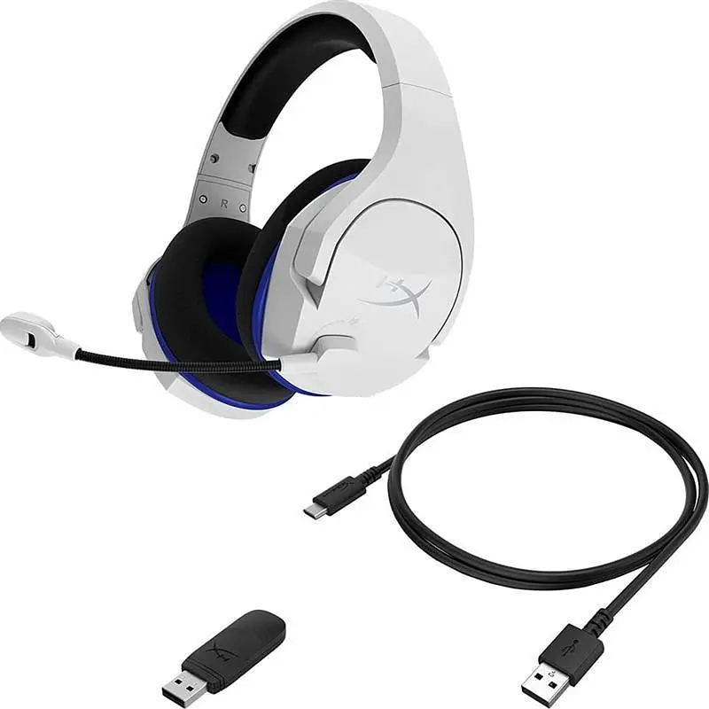 Ігрова гарнітура HyperX Cloud Stinger Core Wireless для PS4\PS5 White (4P5J1AA) - фото 6