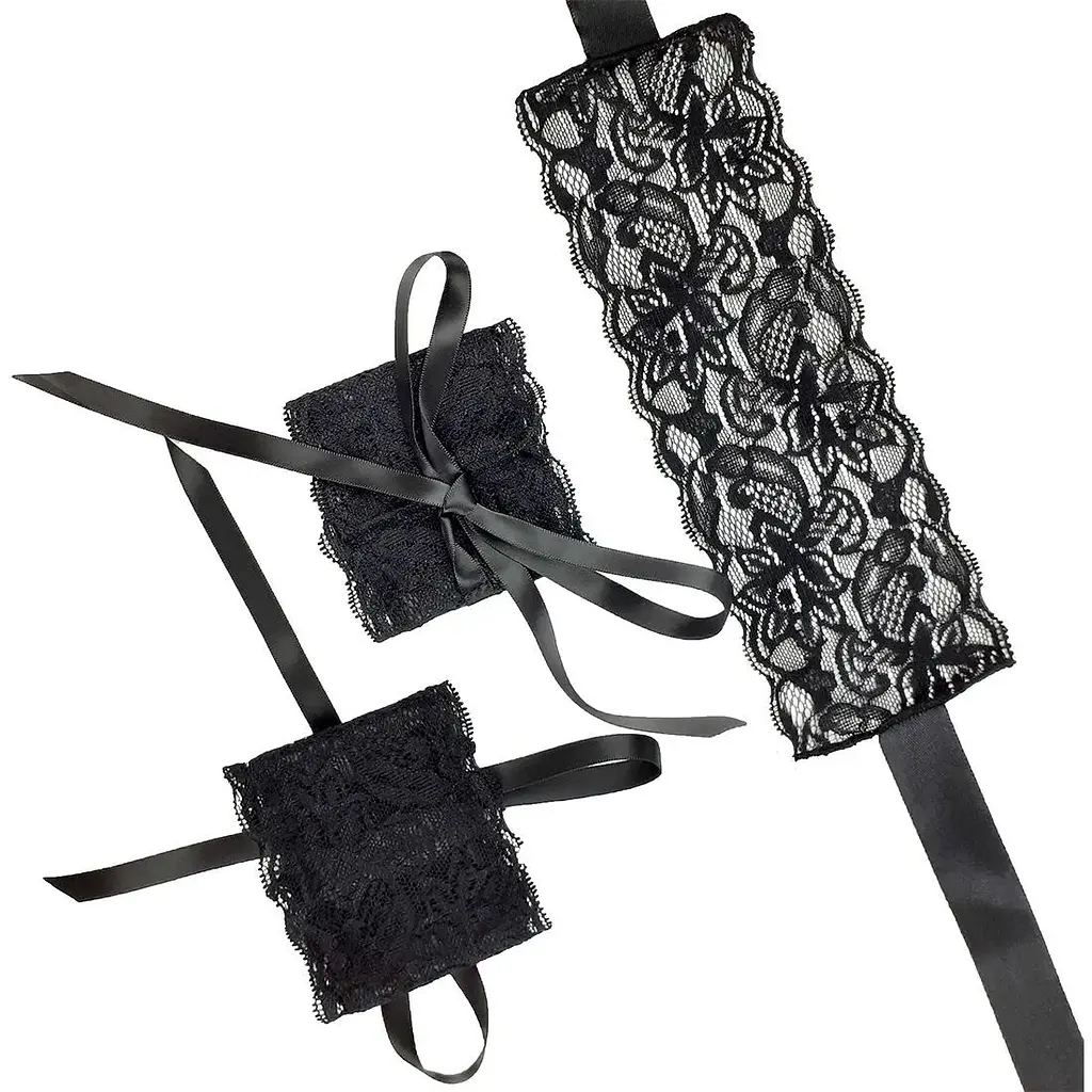 Еротичний набір пов'язка на очі та наручники Art of Sex Blindfold and Handcuffs Aria - фото 3