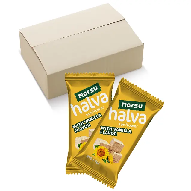 Халва подсолнечная Norsu с ароматом ванили 210 г - фото 4