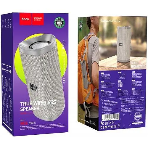 Портативна акустика Hoco HC4 Bella 10W бездротова сіра - фото 4