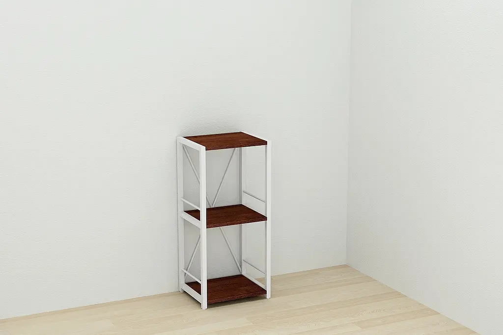 Этажерка 3/34 Ferrum-decor Серии Коннект 73x34x28 белый ДСП Венге 16мм (FRD-105523) - фото 7