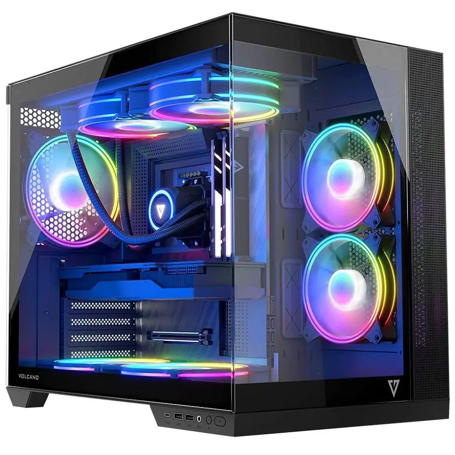 Корпус Modecom VOLCANO PANORAMA APEX ARGB 5F MIDI GREY без БЖ ATX (AT-PANORAMA-5F-ARGB-10-00) - фото 4