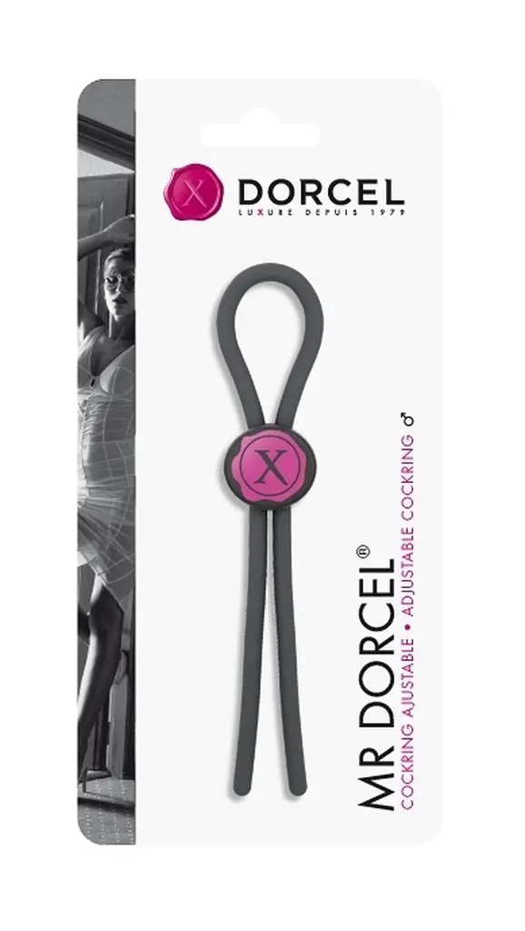 Ерекційне кільце-ласо Dorcel 28.5 см чорний - фото 6