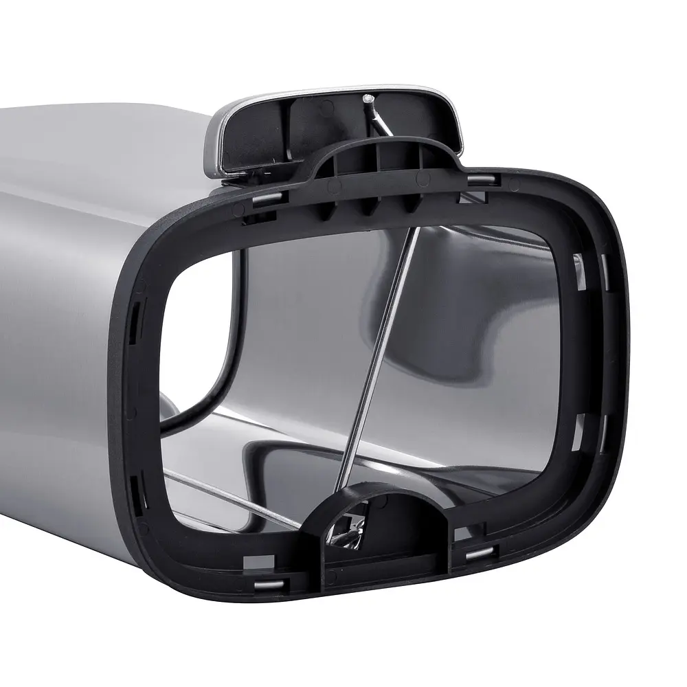 Відро для сміття з плавним закриттям прямокутне Mixxus Premium Style-TC0305 SS Color 5л нержавіюча сталь MI7060, Нержавіюча сталь - фото 9