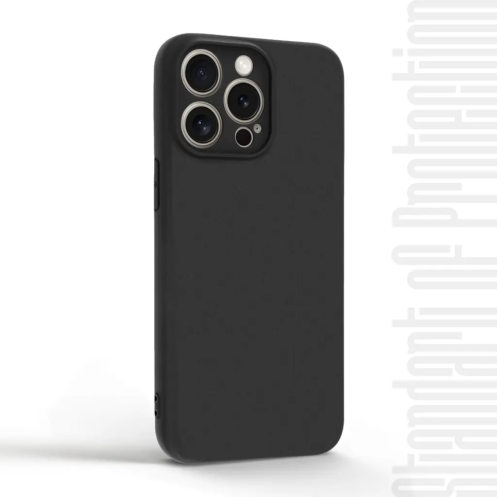 Чехол-накладка для смартфона Apple iPhone 15 Pro Max противоударный, силиконовый, термополиуретановый (ТПУ), с защитой камеры и корпуса, черный, защита всего корпуса, ArmorStandart (ARM68248) - фото 2