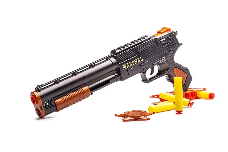 Дробовик на кульках Golden Gun м'яких іграшковий дитячий Чорний (IW-181-W-140) - фото 4