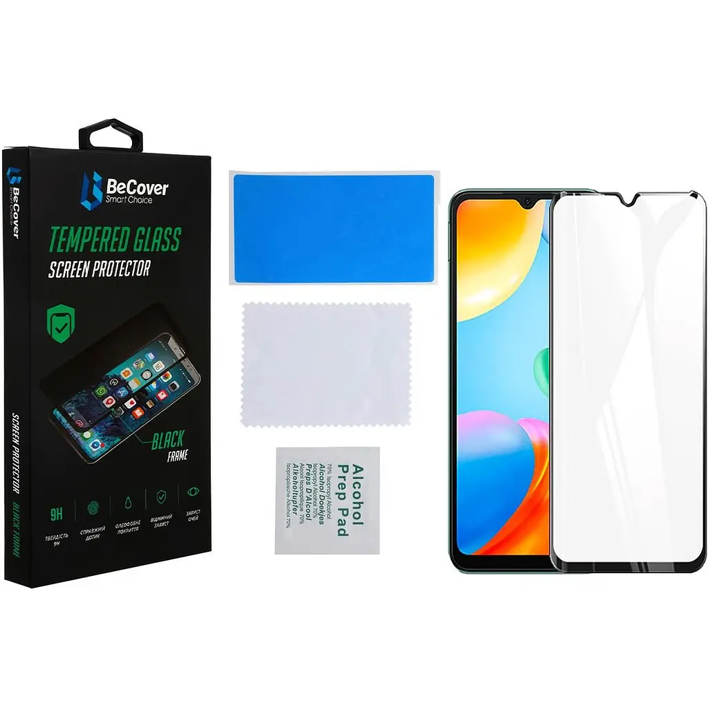 Захисне скло BeCover для Xiaomi Redmi Note 11 4G / 10 5G Black (707325) - фото 2
