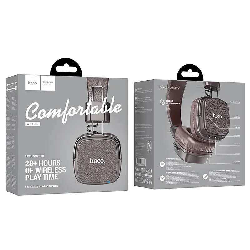 Накладные беспроводные наушники Hoco W56 Earl - фото 5