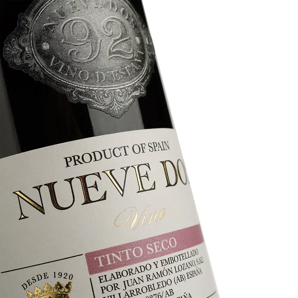 Вино Bodegas Lozano Nueve Dos Tinto Secco, красное, сухое, 11%, 0,75 л (35669) - фото 3