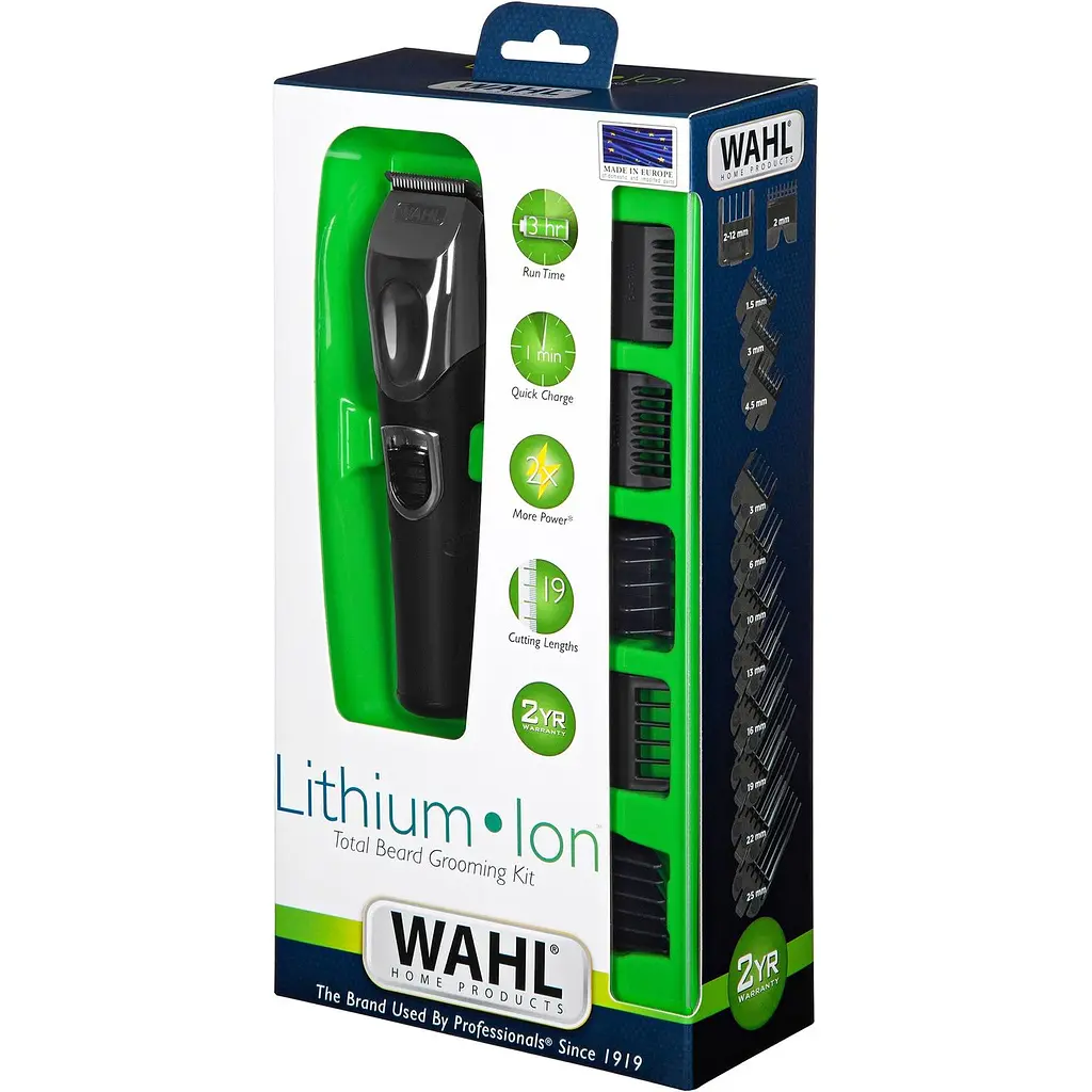 Тример для бороди та вусів Wahl Total Beard Grooming Kit 09854-2916 чорний - фото 6