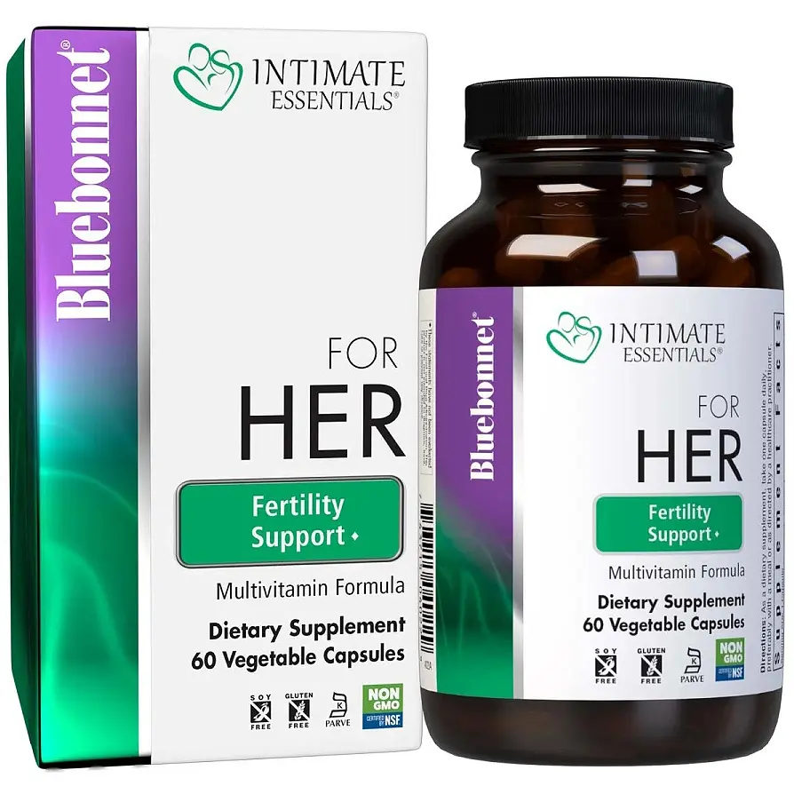 Комплекс для Неї Підтримка фертильності Bluebonnet Nutrition Intimate Essenitals For Her Fertility Support Multivitamins 60 вегетаріанських капсул - фото 2