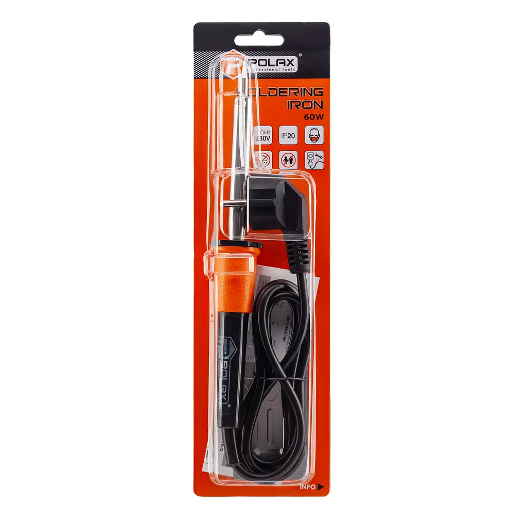 Паяльник електричний контактний 60 W Polax (32-010) - фото 7