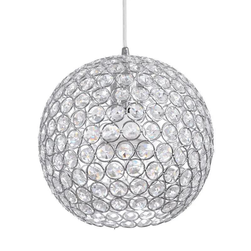 Люстра подвесная Brille хрустальная E27 60W CH (BR-01367S/1) - фото 7