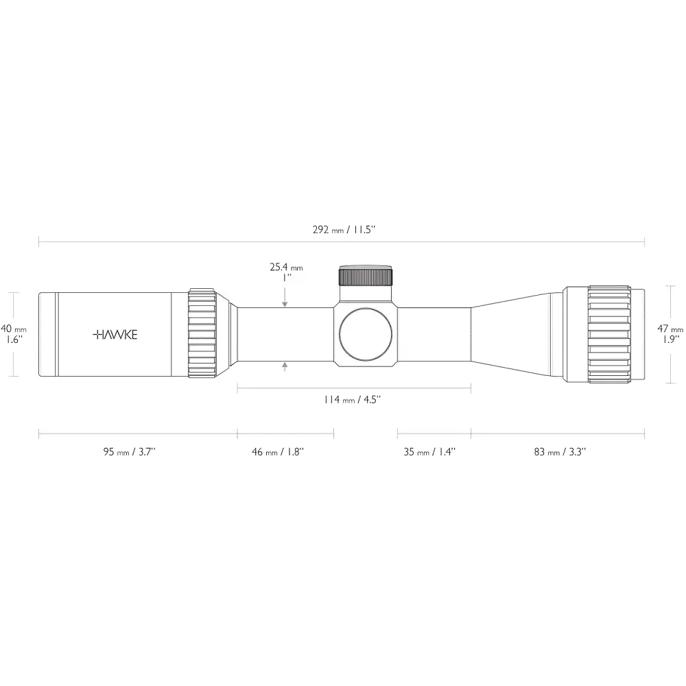 Приціл оптичний Hawke Vantage 2-7x32 AO сітка Mil-Dot - фото 3