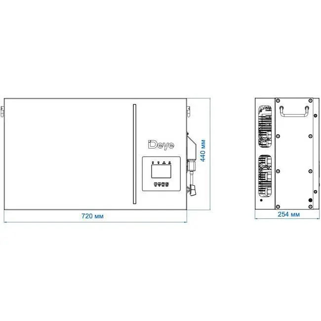 Гібридний сонячний інвертор Deye All-in-one 8kW Al-W5.1-8P1-EU-B [151721] - фото 3