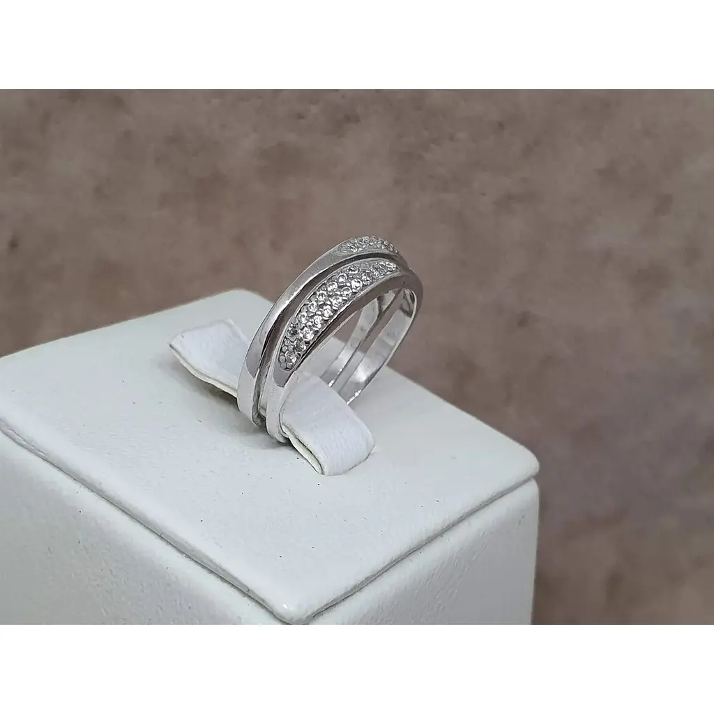 Серебряное кольцо Агни АГОНА с фианитами. 1170/1Р-CZ 15,5 - фото 3