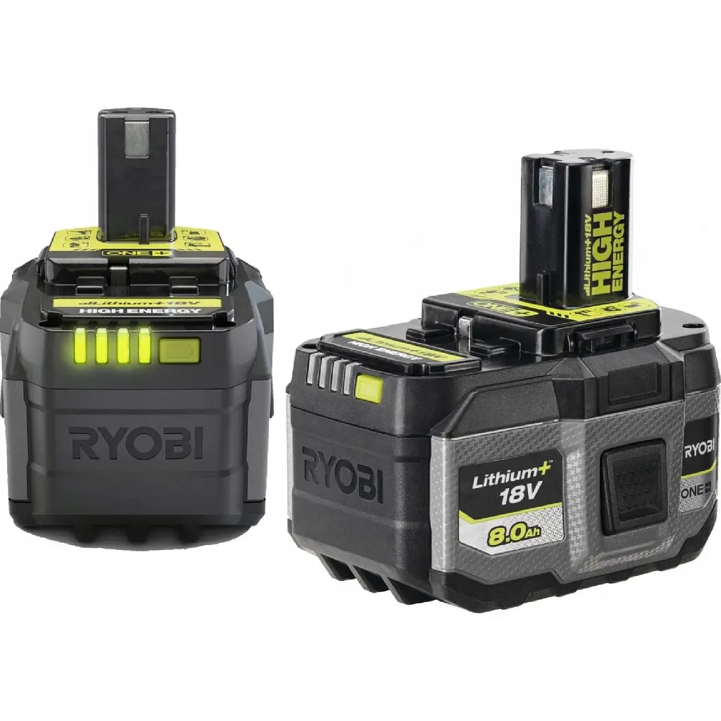 Аккумулятор ONE+ RB1880T High Energy Lithium+ 18В 8А·час Ryobi hoz0014313 - фото 6