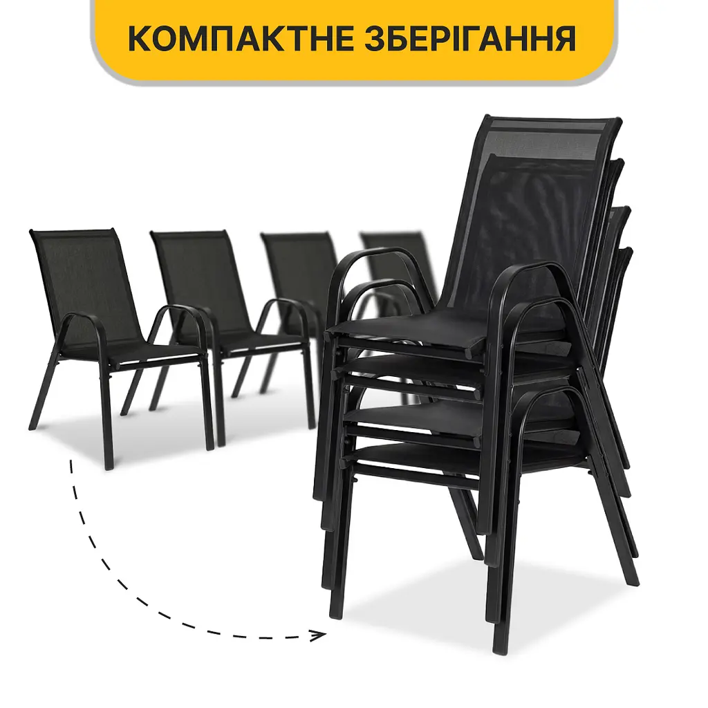 Комплект садових меблів LEOBRO Comfort 4 крісла + прямокутний столик (LB-1054) - фото 8