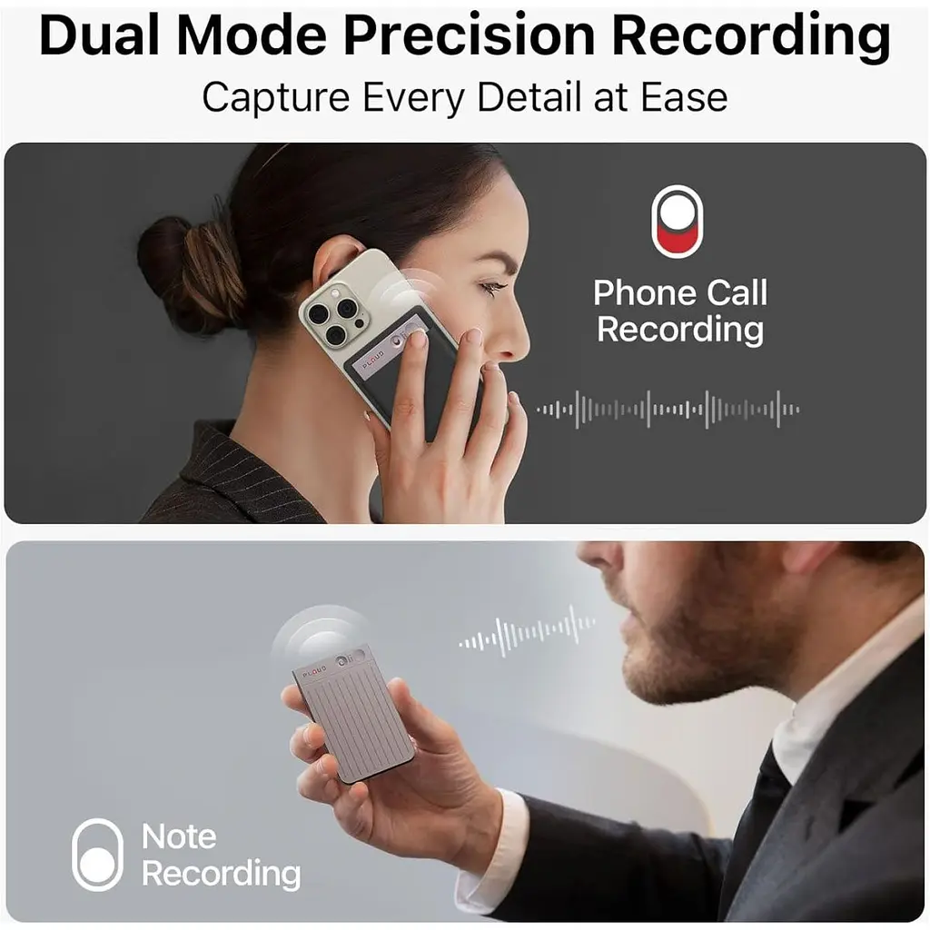 Диктофон Plaud Note ChatGPT Empowered AI Voice Recorder Starlight [127860] - фото 5