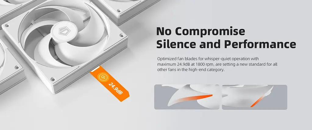 Вентилятор ID-Cooling AS-140-W Duet White (AS-140-W DUET) - фото 7