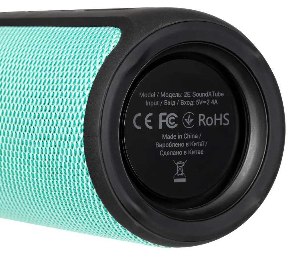 Портативная Bluetooth колонка 2E SoundXTube 30W TWS, MP3, Wireless, Waterproof Black-Turquoise - фото 4