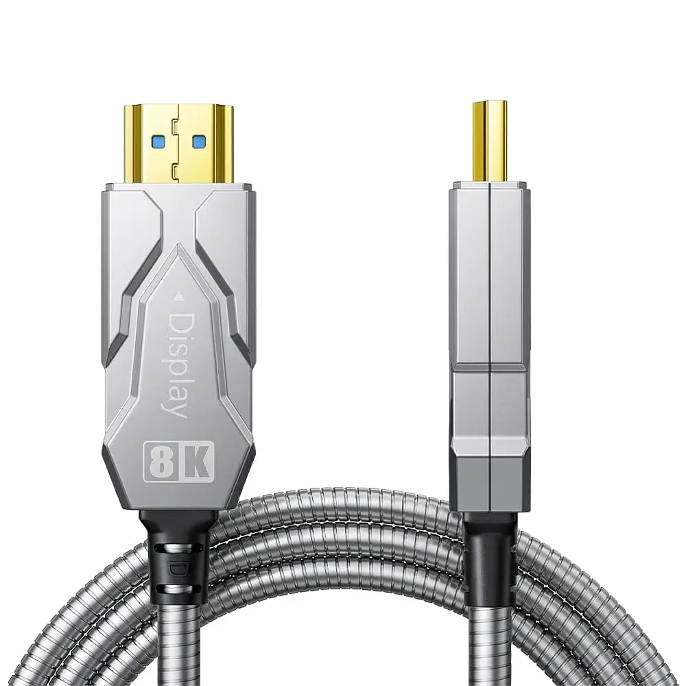 Кабель оптичний армований HDMI 2.1 100m Dtech DT-HF8100K (74-00150) - фото 4