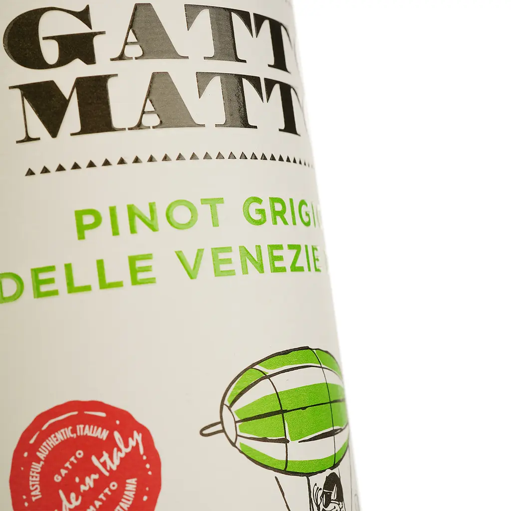 Вино Gatto Matto Pinot Grigio delle Venezie, біле, сухе, 0,75 л - фото 3