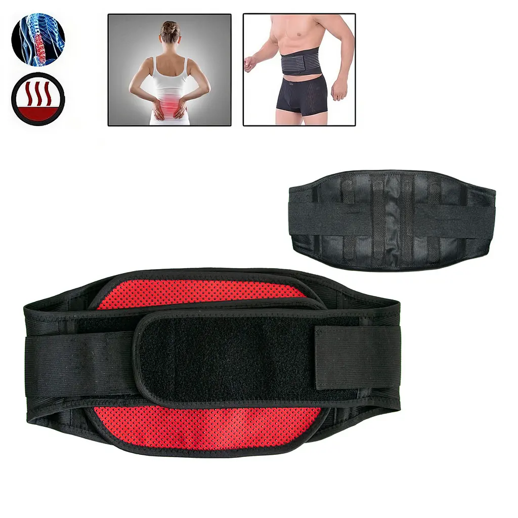 Зігріваючий пояс корсет для спини магнітний бандаж для попереку Lumbar Brace M -110 см - фото 2