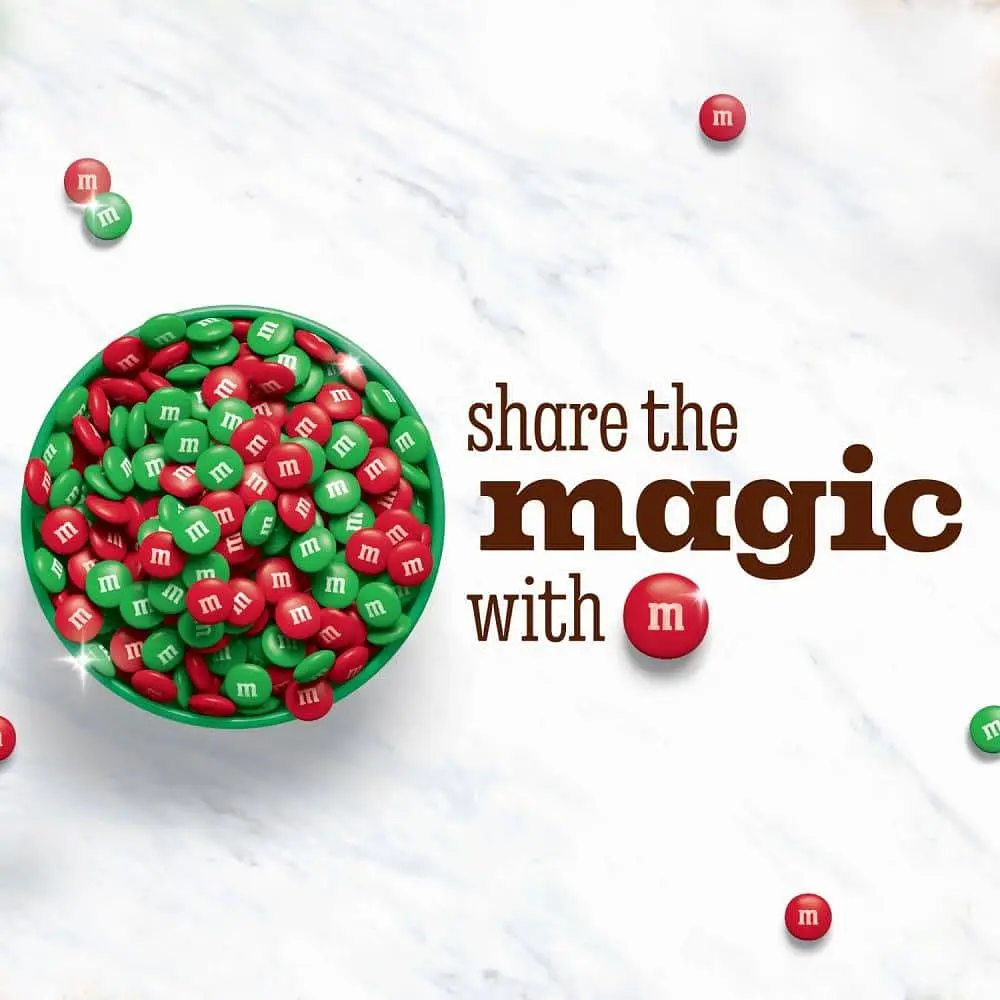 Драже M&M's Milk Chocolate Holiday Blend Red & Green Christmas Candy 1077.3 г - фото 3