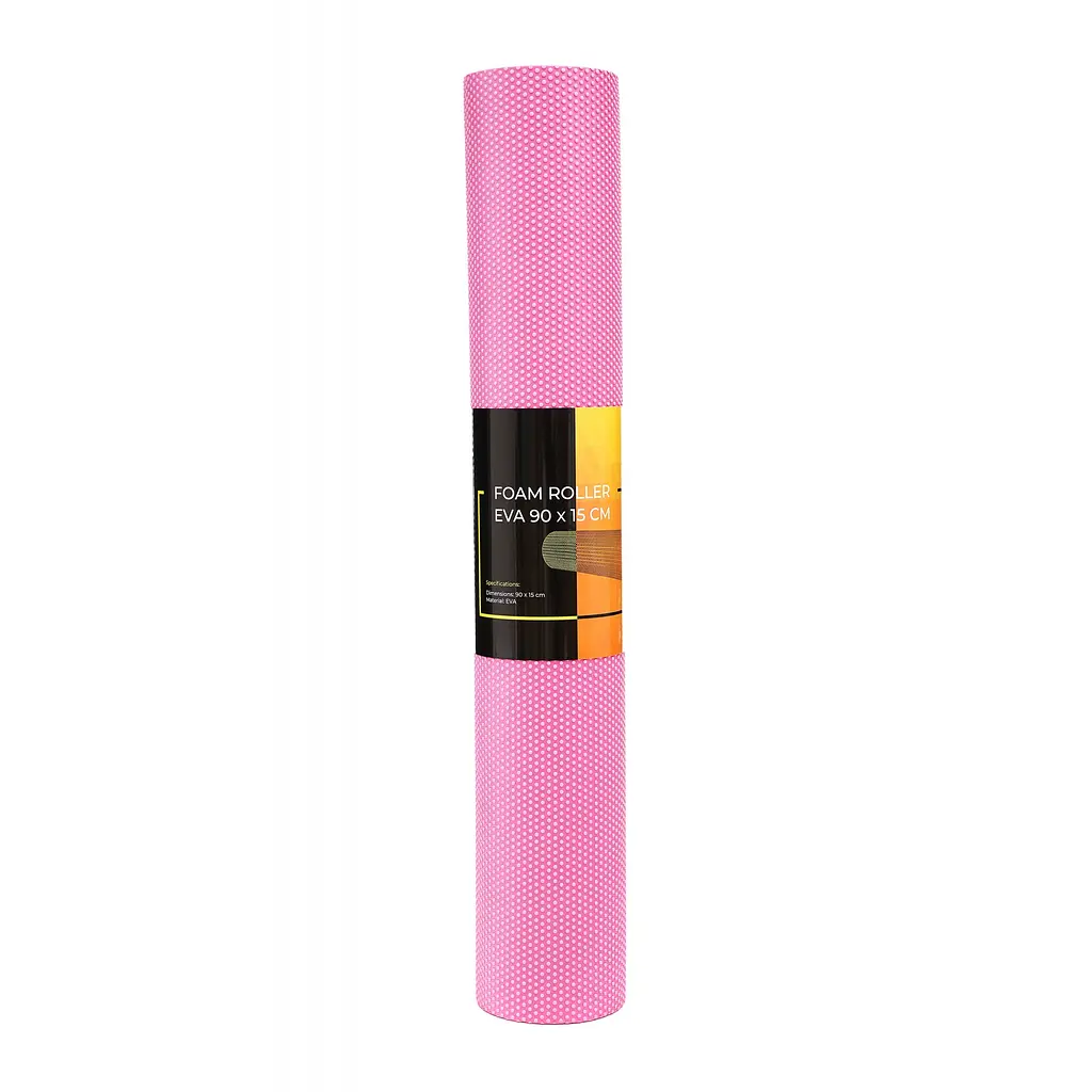 Масажний ролик Cornix EVA+ 90 x 15 см (валик, ролер) XR-0313 Pink - фото 4