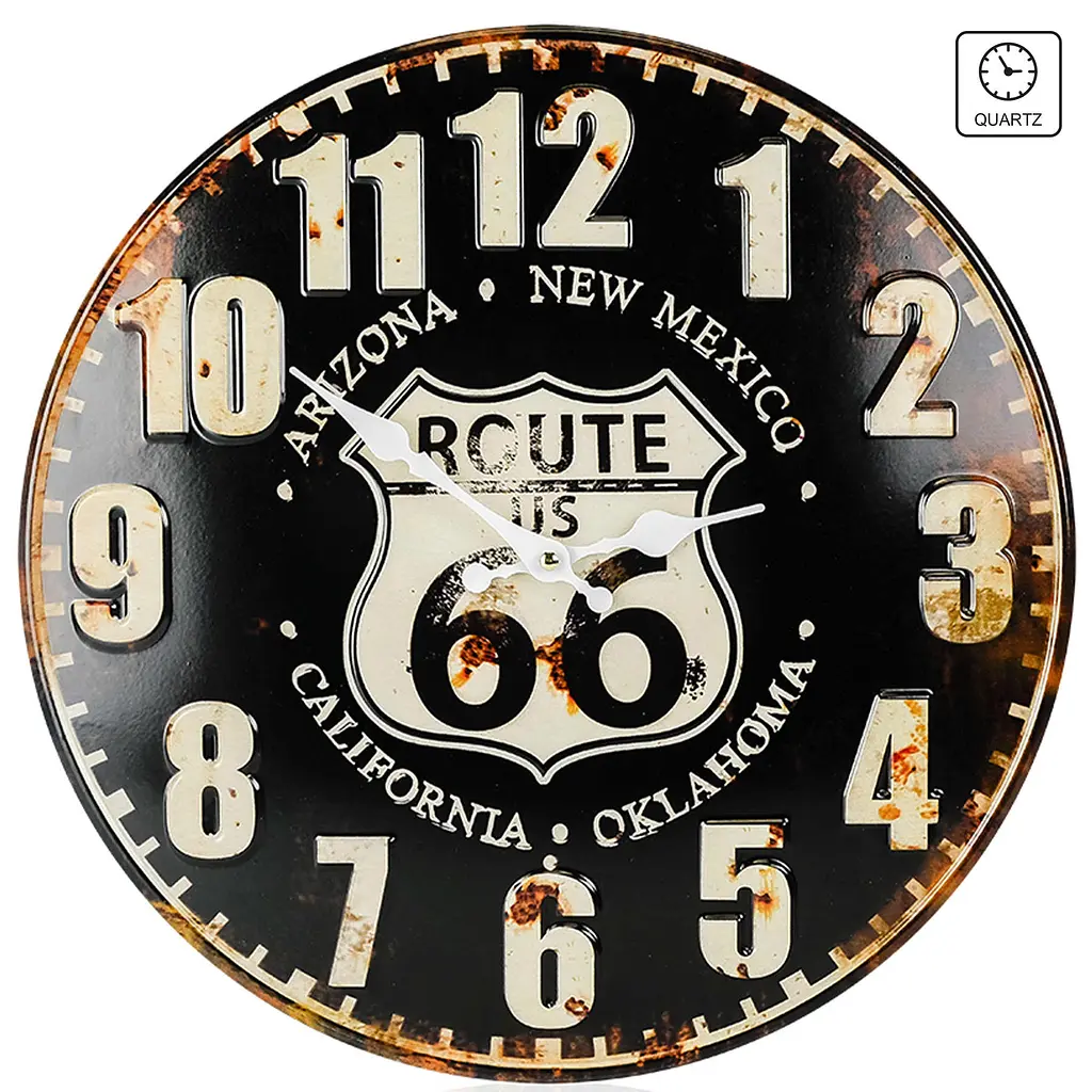Годинник настінний Technoline WT5010 Route 66 (WT5010), Чорний - фото 2