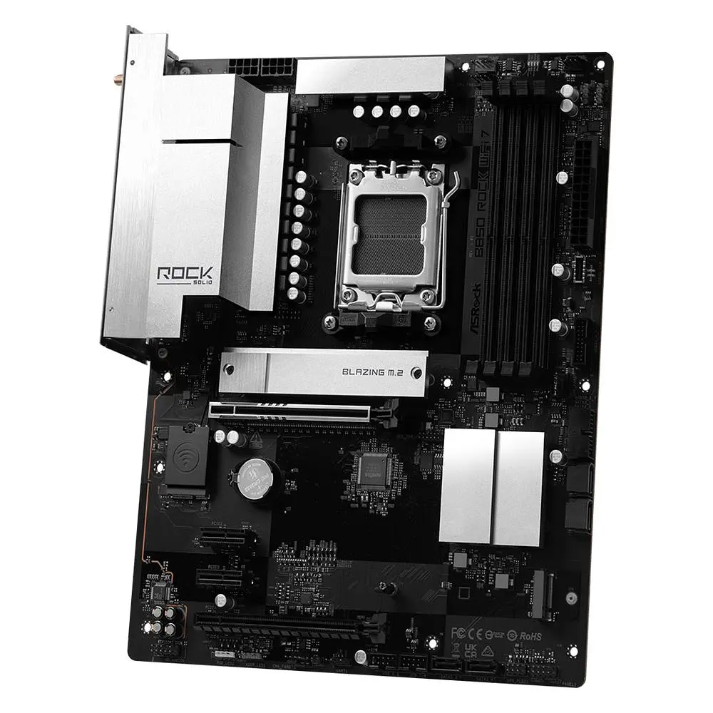 Материнська плата ASRock B850 ROCK WIFI 7 (B850 ROCK WIFI 7) (Socket AM5, AMD B850, ATX) - фото 3