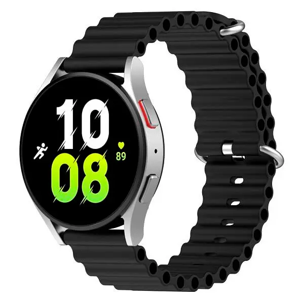 Универсальный ремешок для смарт-часов Ocean Band 22mm Black [84195] - фото 5
