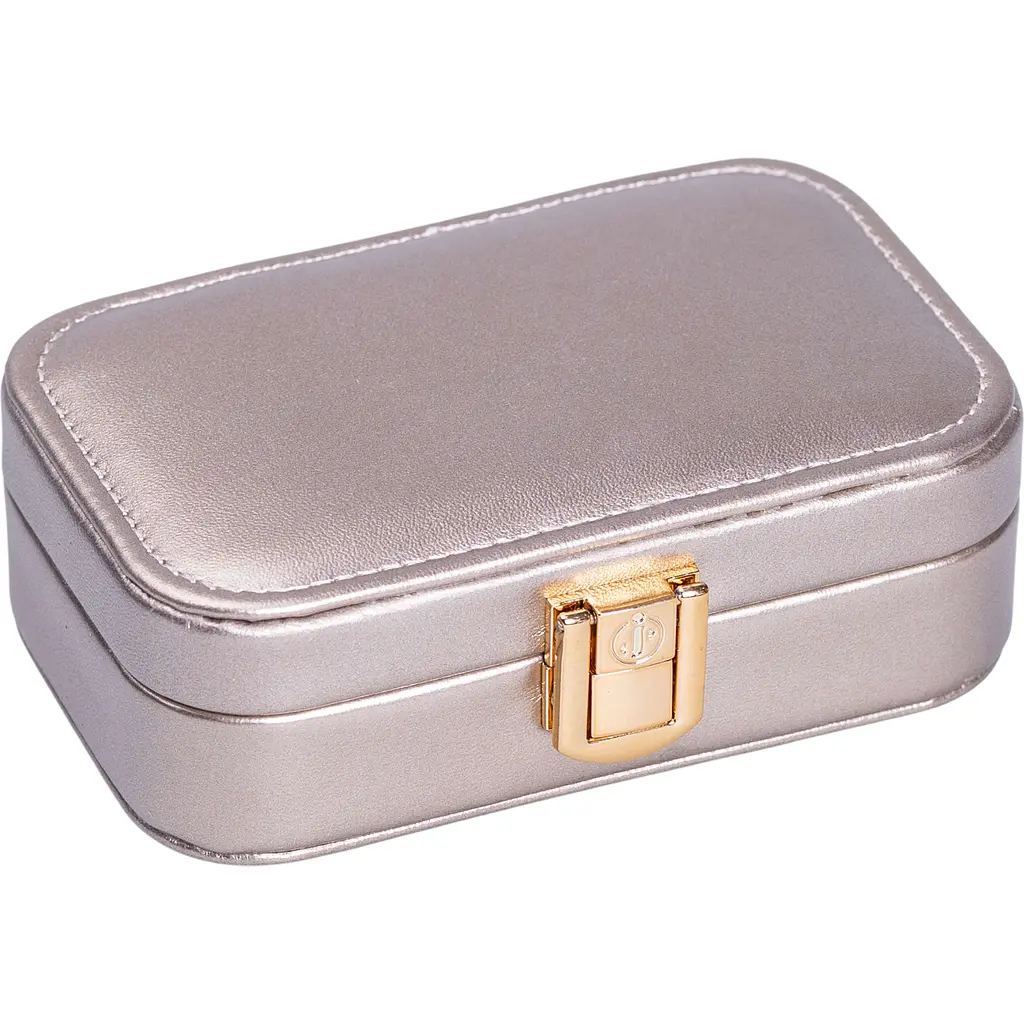 Скринька-органайзер для прикрас Yiwu з накидним замком 12x7.5x4 см срібна HP-5-34CR - фото 4