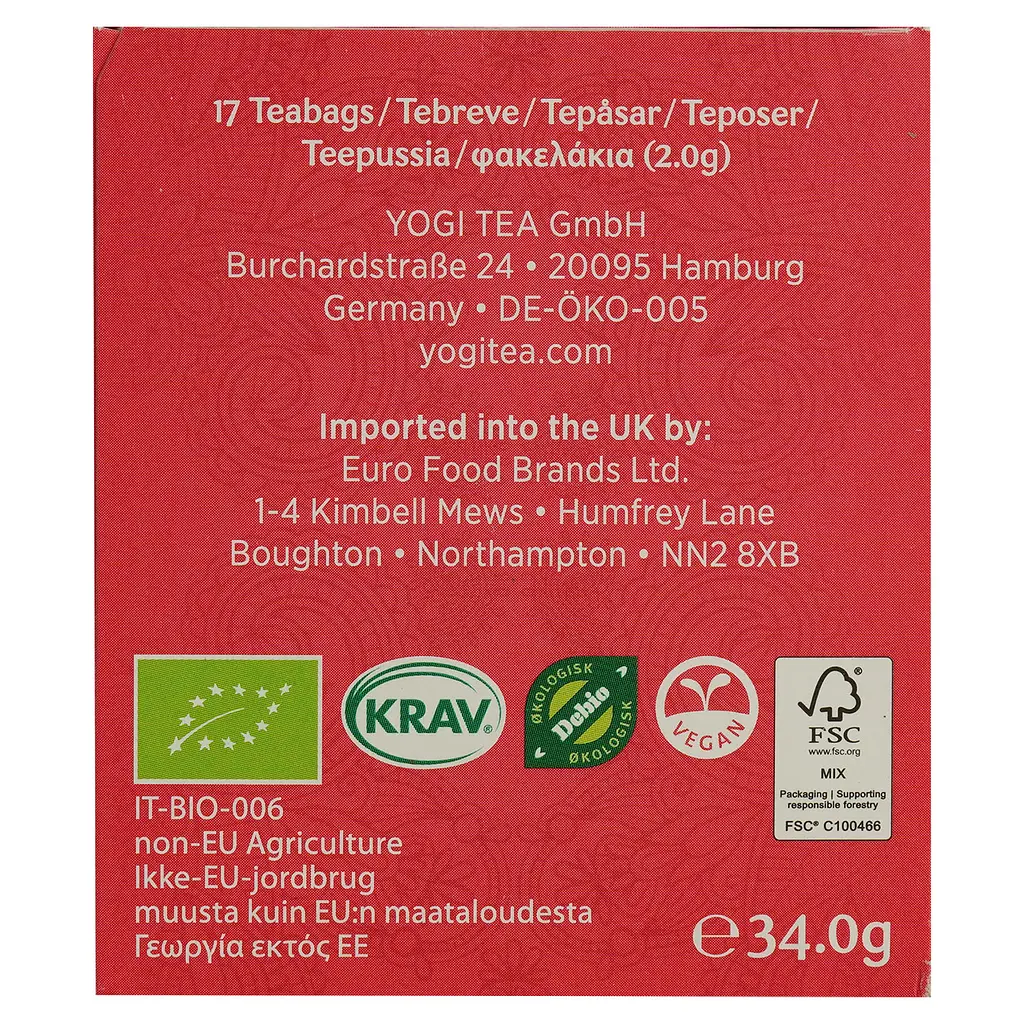 Суміш трав'яна Yogi Tea Immune Support органічна (17 шт. х 2 г) - фото 5