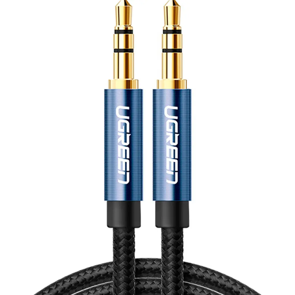 Кабель мультимедійний 3.5mm M to 3.5mm M 2.0m AV112 blue Ugreen (10687)