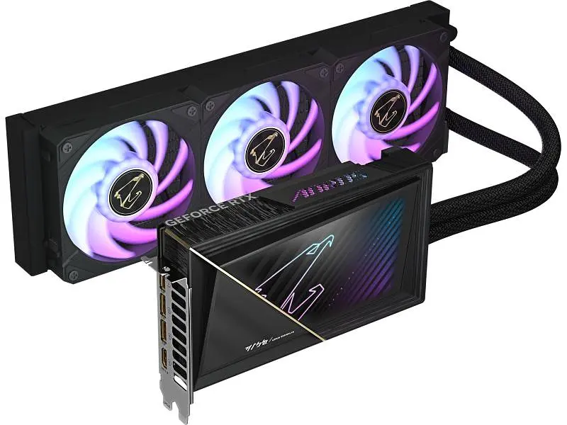 Відеокарта Gigabyte AORUS GeForce RTX 5080 XTREME WATERFORCE 16G (GV-N5080AORUSX W-16GD) - фото 2