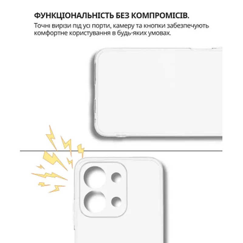 Чохол до мобільного телефона BeCover Silicone Poco C85 4G Transparent (714676) - фото 5